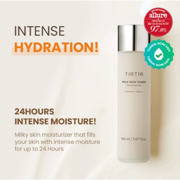 NWT TirTir Milk Toner feels SO good! You will love this. 150mL 5.07 oz Fresh - Picture 3 of 8